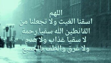 دعاء عند نزول المطر لقضاء الحوائج