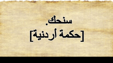 ما معنى كلمة سنحك بالاردني