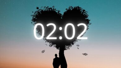 معنى 02:02 تطابق عقارب الساعة